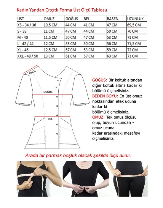 ALPAKA YAN ÇIT ÇIT BEYAZ TEK ÜST FORMA - Beyaz