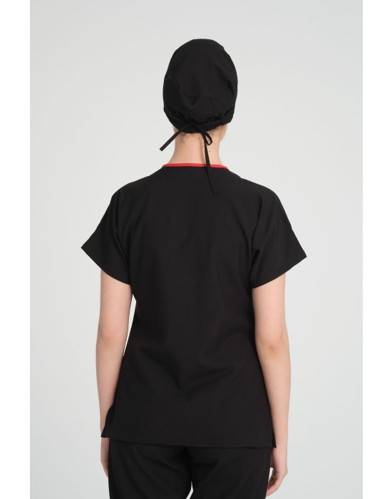 DÜZ RENK CERRAHİ BONE - Siyah