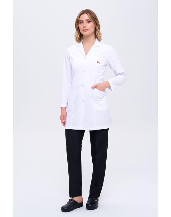 TEMİZLİK PERSONEL KADIN İŞ ÖNLÜĞÜ - Beyaz