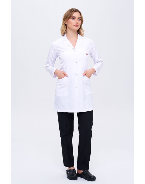 TEMİZLİK PERSONEL KADIN İŞ ÖNLÜĞÜ - Beyaz