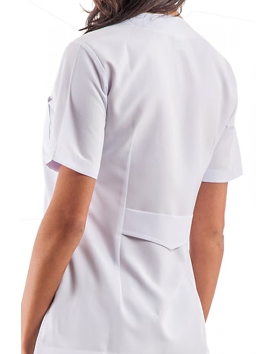 ALPAKA YAN ÇIT ÇIT BEYAZ TEK ÜST FORMA - Beyaz