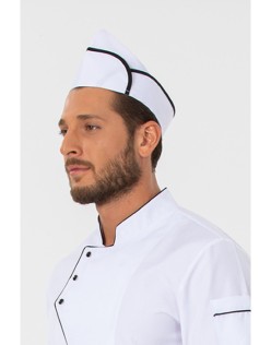 AŞÇI KAYIK KEP - SiyahBiye-Beyaz