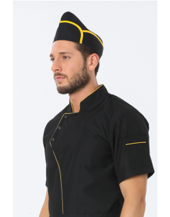 AŞÇI KAYIK KEP - SarıBiye-Siyah