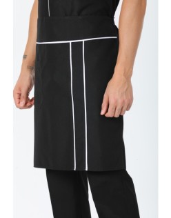 AŞÇI BİYELİ BEL ÖNLÜĞÜ - BeyazBiye-Siyah