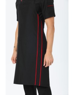 BİYELİ ASKILI AŞÇI ÖNLÜĞÜ - KırmızıBiye-Siyah