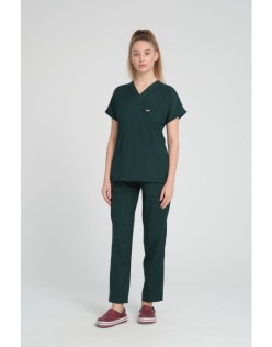 LİKRALI GREYS CERRAHİ FORMA TAKIM - Haki