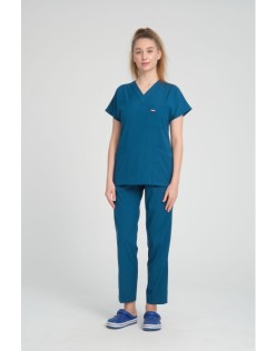 LİKRALI GREYS CERRAHİ FORMA TAKIM - İndigo
