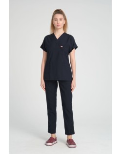 LİKRALI GREYS CERRAHİ FORMA TAKIM - Lacivert