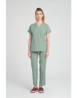 LİKRALI GREYS CERRAHİ FORMA TAKIM - Mint Yeşili