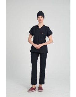 LİKRALI GREYS CERRAHİ FORMA TAKIM + BONE - Lacivert