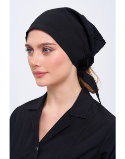 KADIN TEMİZLİK PERSONEL BONESİ - Siyah