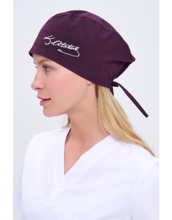 DÜZ RENK KEMAL ATATÜRK İMZALI CERRAHİ BONE - Mürdüm