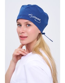 DÜZ RENK KEMAL ATATÜRK İMZALI CERRAHİ BONE - Saks Mavi