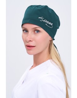 DÜZ RENK KEMAL ATATÜRK İMZALI CERRAHİ BONE - Avcı Yeşili