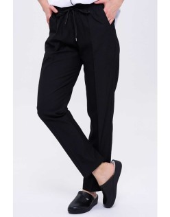 TÜM LASTİKLİ KADIN HASTANE OKUL PERSONEL AŞÇI PANTOLONU - Siyah