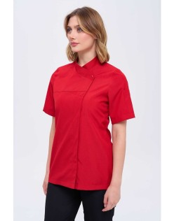 KADIN ROYAL KISA KOLLU KADIN ŞEF CEKETİ - Kırmızı