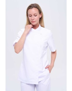 KADIN ROYAL KISA KOLLU KADIN ŞEF CEKETİ - Beyaz