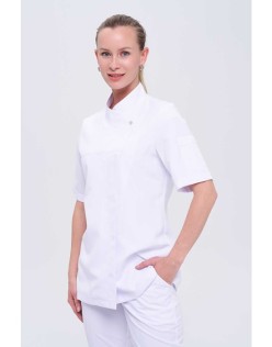 KADIN ROYAL KISA KOLLU KADIN ŞEF CEKETİ - Beyaz