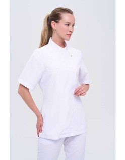 KADIN ROYAL KISA KOLLU KADIN ŞEF CEKETİ - Beyaz