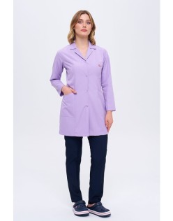 TEMİZLİK PERSONEL KADIN İŞ ÖNLÜĞÜ TAKIMI - Lila