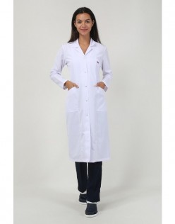 KADIN GÖMLEK YAKA TESETTÜR BOY ÖĞRETMEN -ÖĞRENCİ ÖNLÜĞÜ - Beyaz