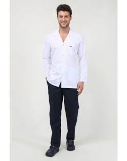 ERKEK GÖMLEK YAKA CEKET BOY DOKTOR ÖNLÜĞÜ - Beyaz