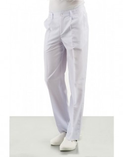 HASTANE ERKEK LASTİKLİ PANTOLON - Beyaz