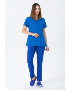 BETA KADIN ALPAKA CERRAHİ ÜNİFORMA TAKIM - Saks Mavi